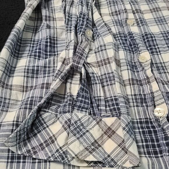 Liz Claiborne Womens Button Up Blouse Multicolor Size 1X Cotton Blend Stretch - Picture 12 of 12